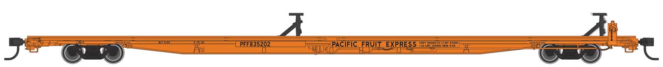 Walthers Mainline 910-5523 HO Scale G85 85' Flatcar Pacifc Fruit Express PFE 835202