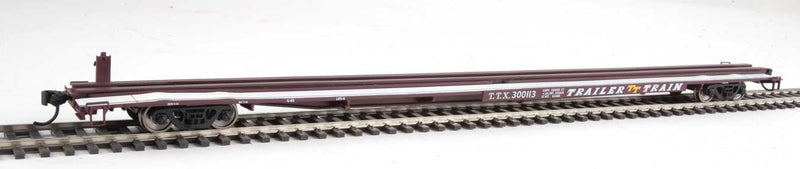 Walthers Mainline 910-5536 HO Scale G85 85' Flatcar Brown TTX 300113