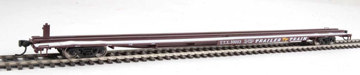 Walthers Mainline 910-5536 HO Scale G85 85' Flatcar Brown TTX 300113