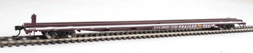 Walthers Mainline 910-5537 HO Scale G85 85' Flatcar Brown TTX 300157