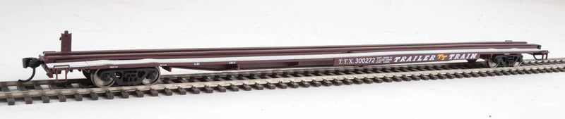 Walthers Mainline 910-5538 HO Scale G85 85' Flatcar Brown TTX 300272