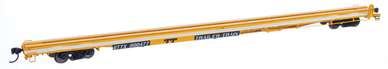 Walthers Mainline 910-5557 HO Scale G85 85' Flatcar Trailer Train GTTX 300477