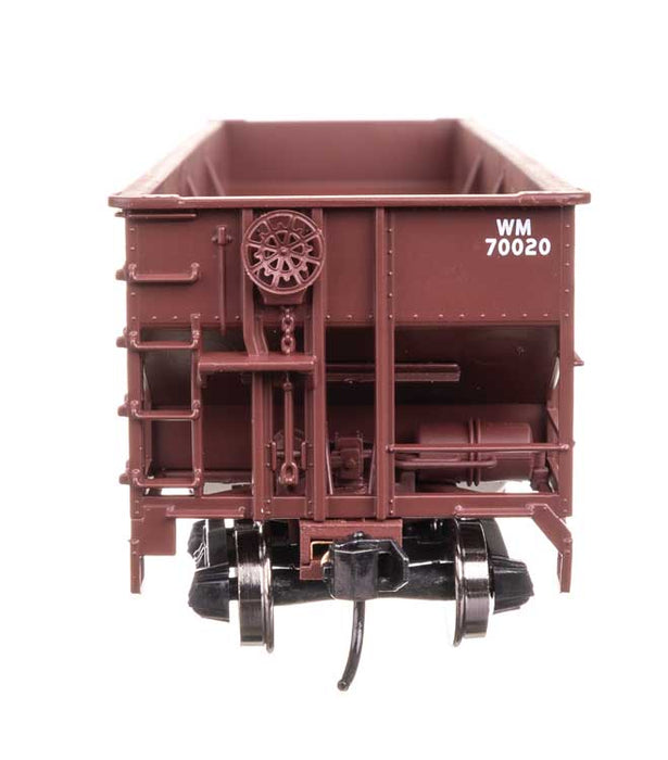 Walthers Mainline 910-56757 HO Scale 70-Ton AAR 3-Bay Open Hopper Western Maryland WM 70020