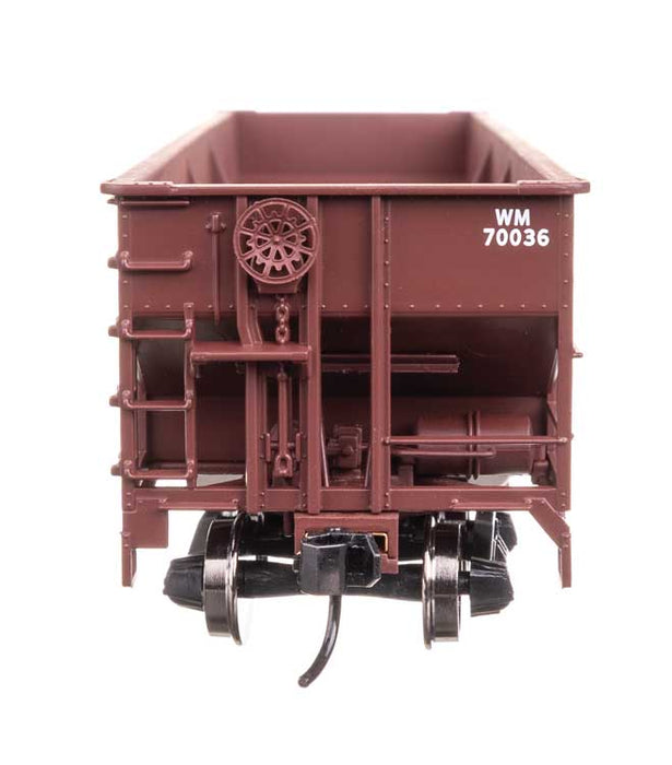 Walthers Mainline 910-56758 HO Scale 70-Ton AAR 3-Bay Open Hopper Western Maryland WM 70036
