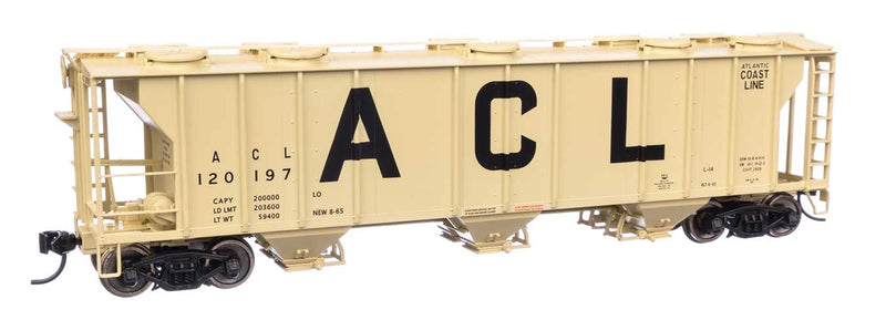 Walthers Mainline 910-7037 HO Scale PS-2 2893 3 Bay Covered Hopper Atlantic Coast Line ACL 120197