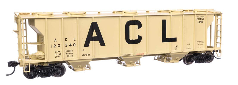 Walthers Mainline 910-7038 HO Scale PS-2 2893 3 Bay Covered Hopper Atlantic Coast Line ACL 120340