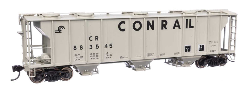 Walthers Mainline 910-7050 HO Scale PS-2 2893 3 Bay Covered Hopper Conrail CR 883545