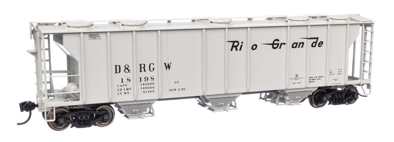 Walthers Mainline 910-7053 HO Scale PS-2 2893 3 Bay Covered Hopper Rio Grande D&RGW 18198