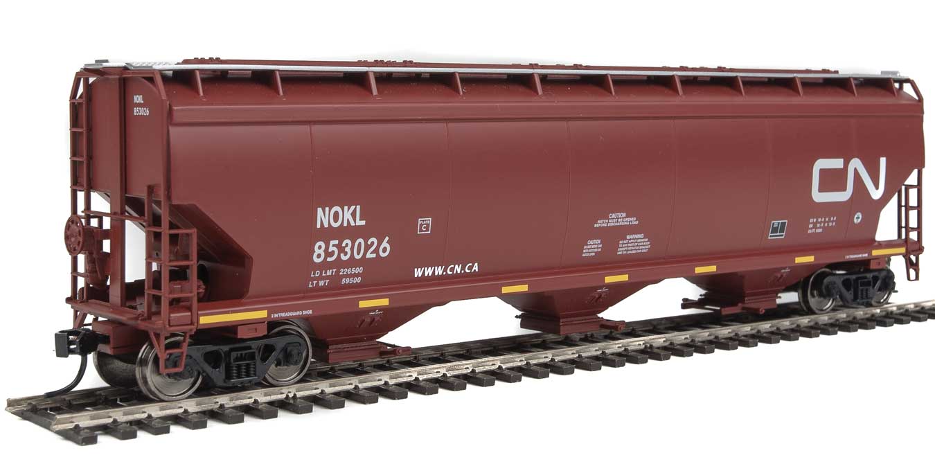 Walthers Mainline 910-7689 HO Scale 60' NSC 5150 3 Bay Covered Hopper CN/NOKL 853026