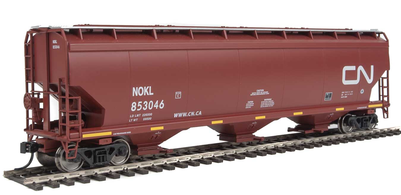 Walthers Mainline 910-7690 HO Scale 60' NSC 5150 3 Bay Covered Hopper CN/NOKL 853046
