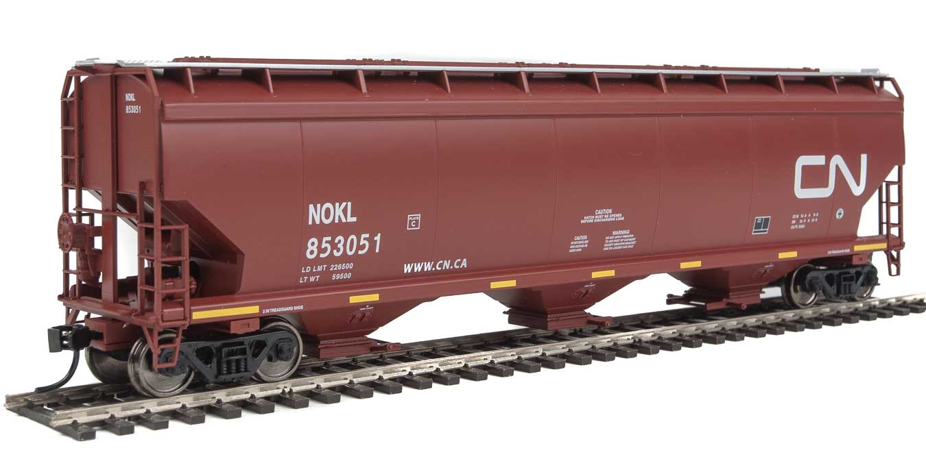 Walthers Mainline 910-7691 HO Scale 60' NSC 5150 3 Bay Covered Hopper CN/NOKL 853051