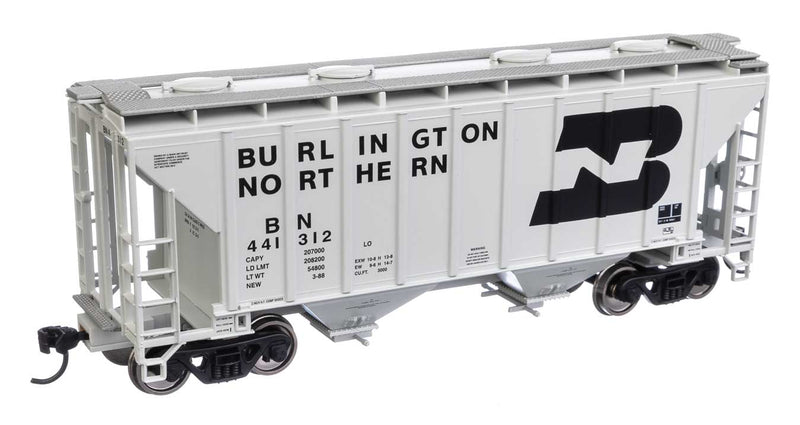 Walthers Mainline 910-7974 HO Scale 37' 2980 Cu-Ft 2-Bay Hopper Burlington Northern BN 441312