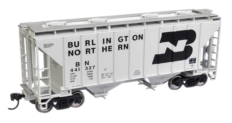 Walthers Mainline 910-7977 HO Scale 37' 2980 Cu-Ft 2-Bay Hopper Burlington Northern BN 441327
