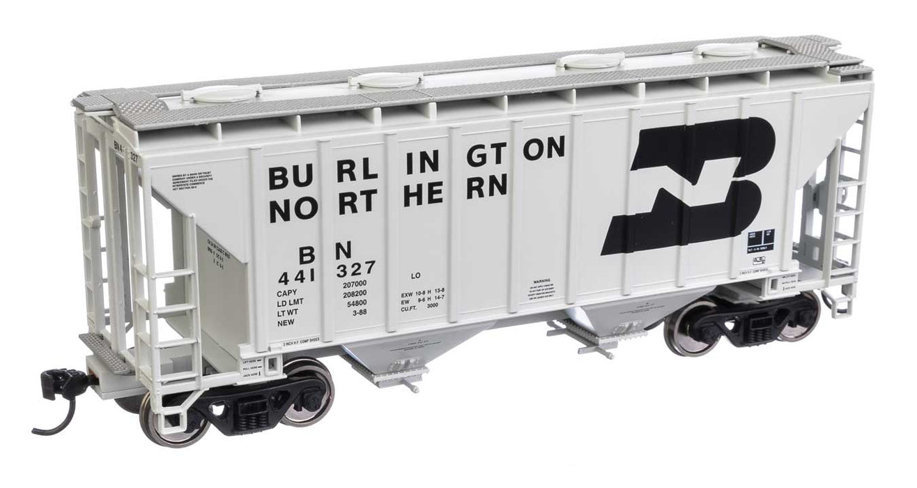 Walthers Mainline 910-7977 HO Scale 37' 2980 Cu-Ft 2-Bay Hopper Burlington Northern BN 441327