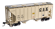 Walthers Mainline 910-7978 HO Scale 37' 2980 Cu-Ft 2-Bay Hopper CSX 242000