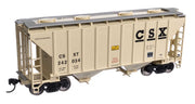 Walthers Mainline 910-7979 HO Scale 37' 2980 Cu-Ft 2-Bay Hopper CSX 242034