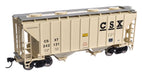 Walthers Mainline 910-7981 HO Scale 37' 2980 Cu-Ft 2-Bay Hopper CSX 242121