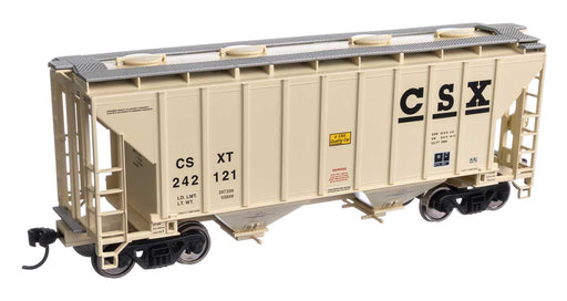 Walthers Mainline 910-7981 HO Scale 37' 2980 Cu-Ft 2-Bay Hopper CSX 242121