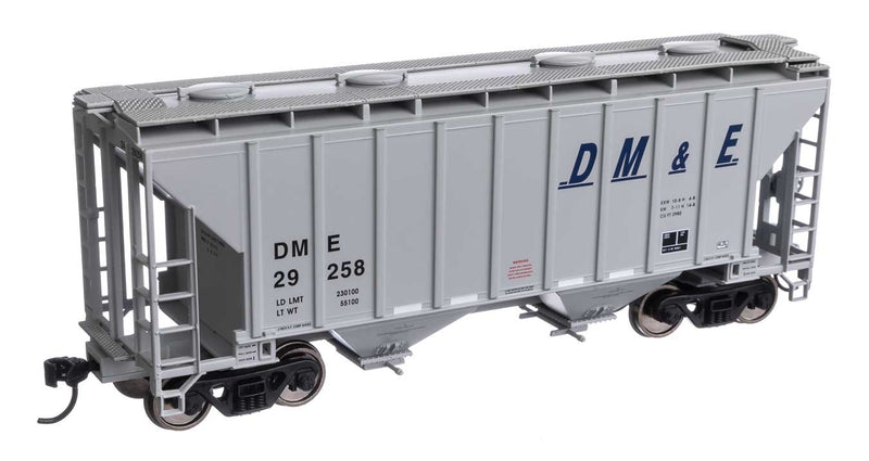 Walthers Mainline 910-7984 HO Scale 37' 2980 Cu-Ft 2-Bay Hopper DM&E 29258