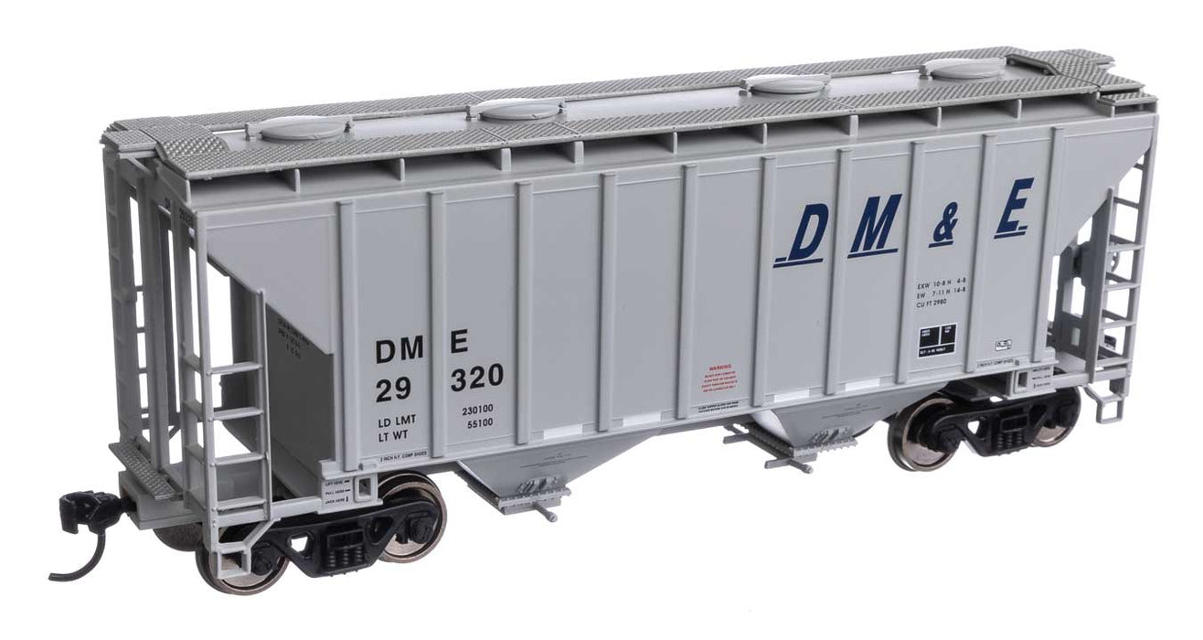 Walthers Mainline 910-7985 HO Scale 37' 2980 Cu-Ft 2-Bay Hopper DM&E 29320