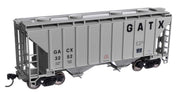 Walthers Mainline 910-7987 HO Scale 37' 2980 Cu-Ft 2-Bay Hopper GATX Corporation GACX 3252