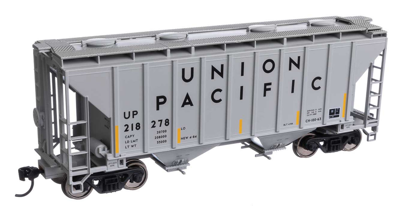 Walthers Mainline 910-7997 HO Scale 37' 2980 Cu-Ft 2-Bay Hopper Union Pacific UP 218278