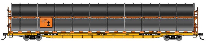 Walthers Mainline 910-8115 HO Scale 89' Bi-Level Shielded Auto Rack Illinois Central Gulf ICG 965523