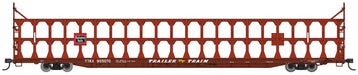 Walthers Mainline 910-8202 HO Scale 89' Tri-Level Open Auto Rack Burlington TTKX 905076