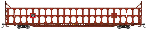 Walthers Mainline 910-8202 HO Scale 89' Tri-Level Open Auto Rack Burlington TTKX 905076