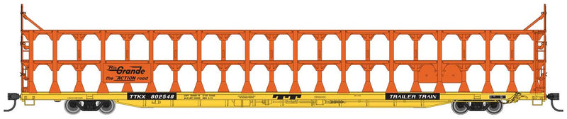 Walthers Mainline 910-8207 HO Scale 89' Tri-Level Open Auto Rack Rio Grande Western TTKX 802765