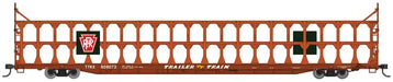 Walthers Mainline 910-8216 HO Scale 89' Tri-Level Open Auto Rack Pennsylvania PRR 908177