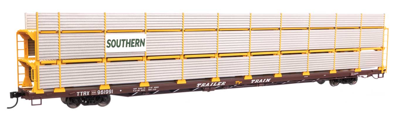 Walthers Mainline 910-8321 HO Scale 89' Tri-Level Shielded Auto Rack SOU 961991