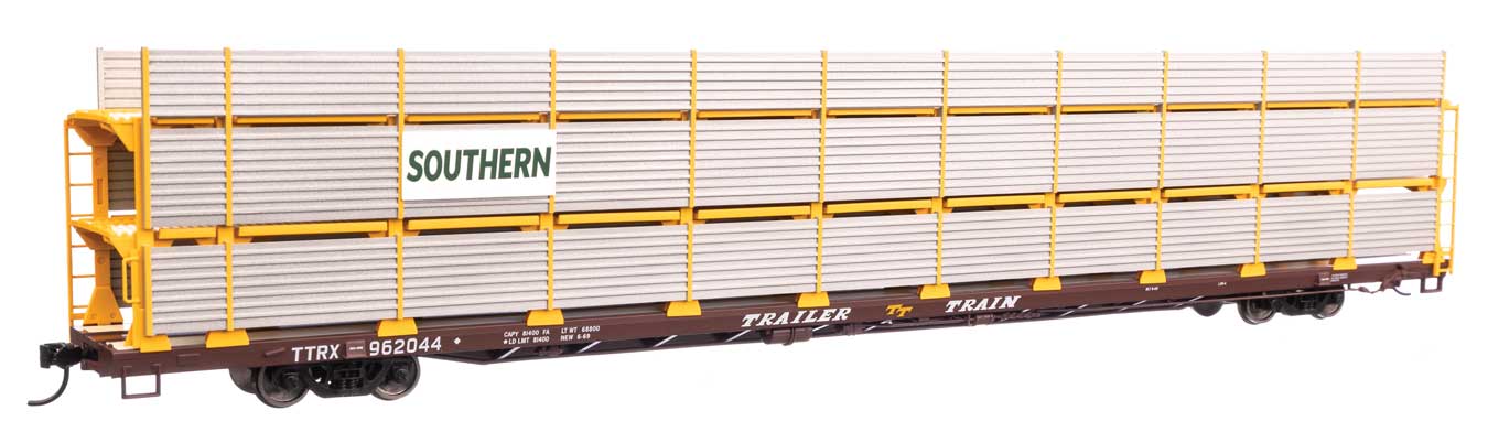 Walthers Mainline 910-8322 HO Scale 89' Tri-Level Shielded Auto Rack SOU 962044