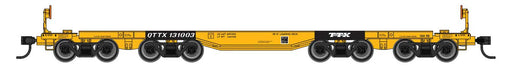 Walthers Mainline HO Scale 66' Heavy-Duty 4-Truck Flatcar TTX QTTX