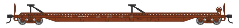 Walthers Mainline HO Scale 75' Piggyback Flatcar Chicago, Burlington & Quincy CB&Q