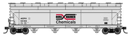 Walthers Mainline HO Scale ACF 5250 4-Bay Centerflow Covered Hopper Borg Warner ACFX