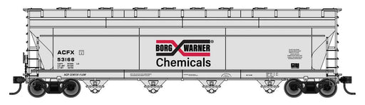 Walthers Mainline HO Scale ACF 5250 4-Bay Centerflow Covered Hopper Borg Warner ACFX