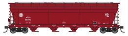 Walthers Mainline HO Scale ACF 5250 4-Bay Centerflow Covered Hopper Santa Fe ATSF