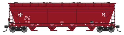 Walthers Mainline HO Scale ACF 5250 4-Bay Centerflow Covered Hopper Santa Fe ATSF
