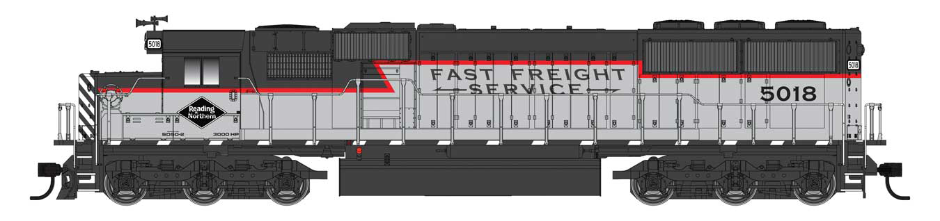 Walthers Mainline HO Scale EMD SD50 Reading & Northern RBMN