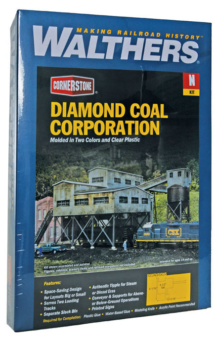 Walthers N Scale 933-3836 Diamond Coal Corp Building Kit
