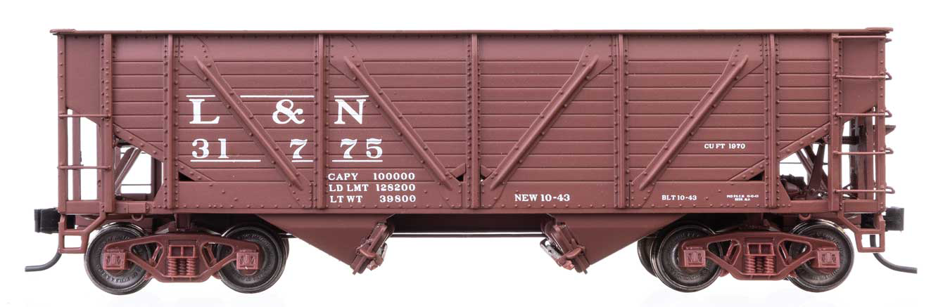 Walthers Proto 34' Steel War Emergency Hopper Louisville & Nashville L&N