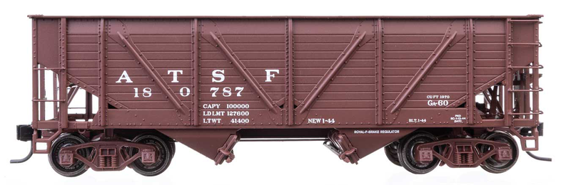 Walthers Proto 34' Steel War Emergency Hopper Santa Fe ATSF
