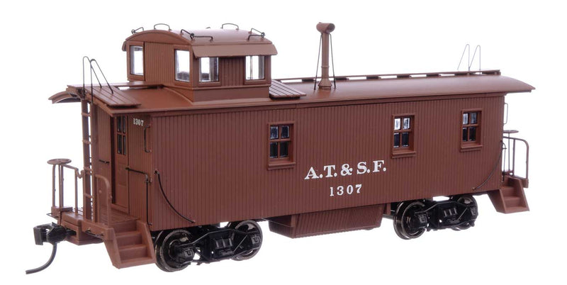 Walthers Proto 920-103204 HO Scale 1300-Series Wood Caboose Santa Fe 'Pre-1938 Scheme' ATSF 1307