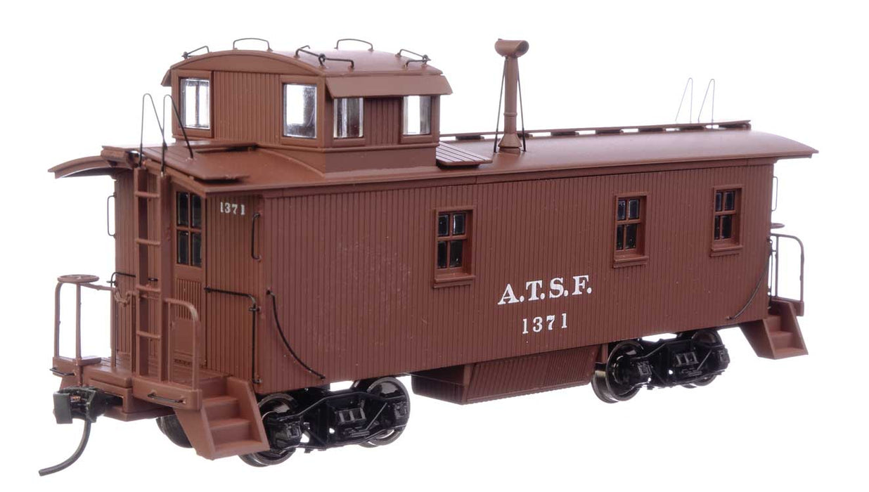 Walthers Proto 920-103207 HO Scale 1300-Series Wood Caboose Santa Fe '1938-41 Scheme' ATSF 1436