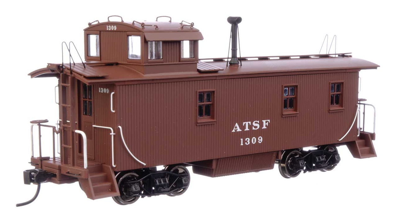 Walthers Proto 920-103209 HO Scale 1300-Series Wood Caboose Santa Fe '1943+ Scheme' ATSF 1353