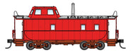 Walthers Proto 920-103626 Streamlined Caboose Painted Unlettered (Red/White)