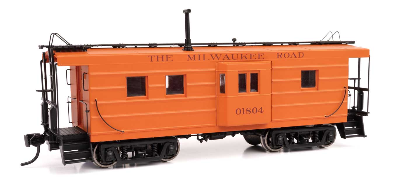 Walthers Proto 920-103651 HO Scale Rib Sided Caboose Milwaukee Road MILW 01804