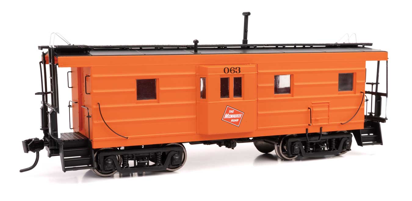 Walthers Proto 920-103657 HO Scale Rib Sided Caboose Milwaukee Road MILW 063