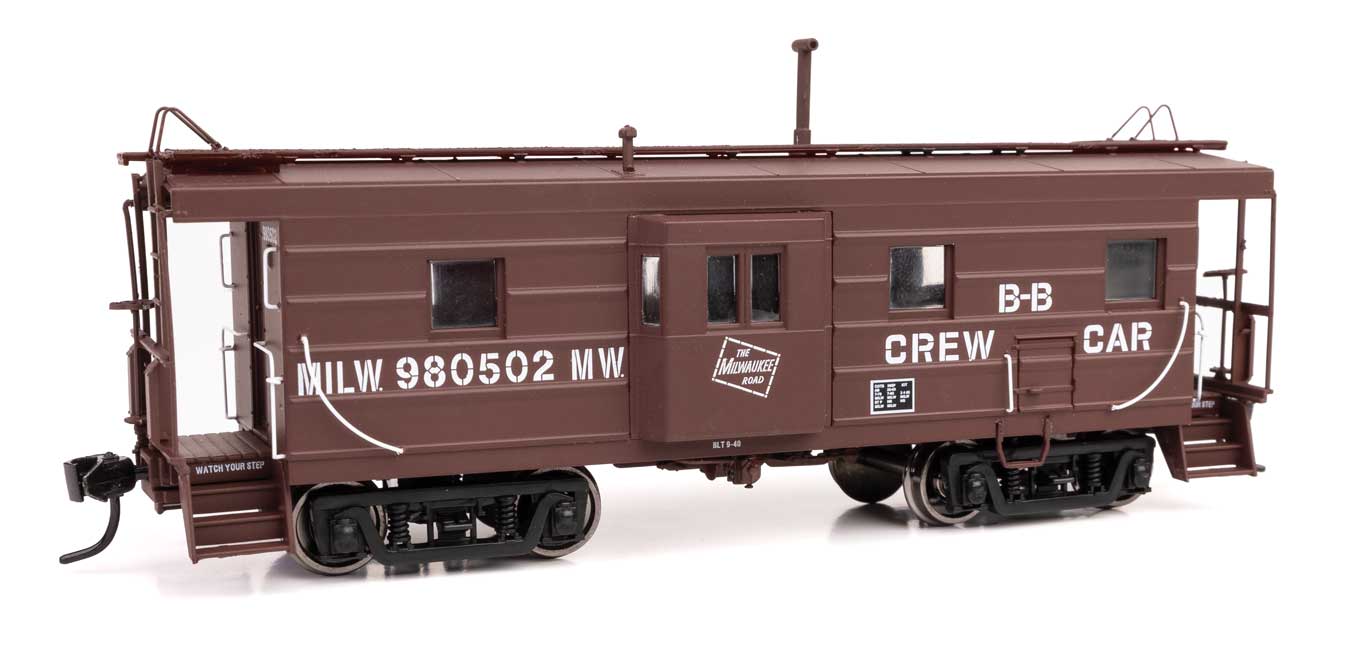 Walthers Proto 920-103659 HO Scale Rib Sided Caboose Milwaukee Road MILW MOW 980502